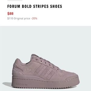 Adidas Forum Bold Stripes Shoes 👟💜